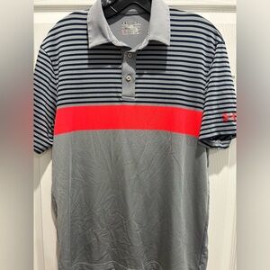 Under Armour Golf Sports Polo. Dri-fit and loose fit, size medium.